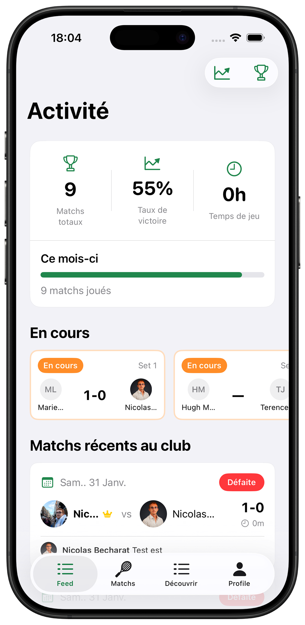 Capture d'écran AceClub